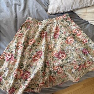 Floral A-Line vintage skirt